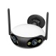 180 degrees WiFi camera dual lens