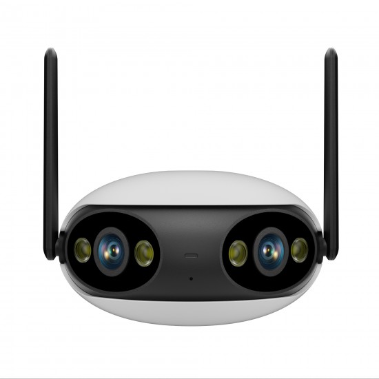 180 degrees WiFi camera dual lens