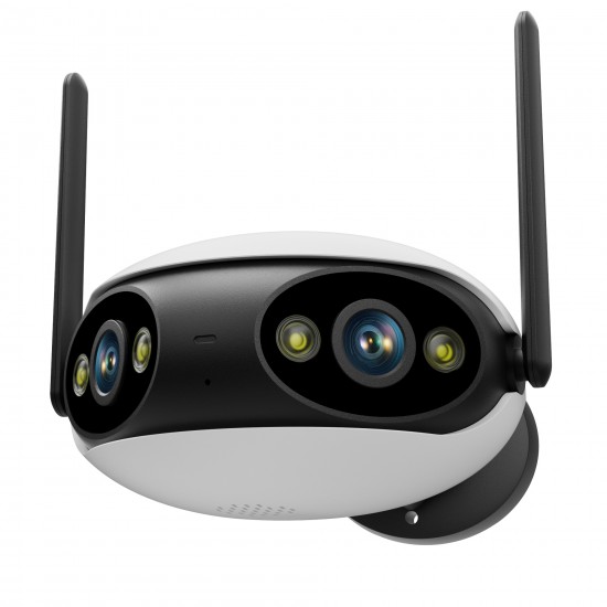 180 degrees WiFi camera dual lens