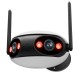 180 degrees WiFi camera dual lens