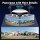 180 degrees WiFi camera dual lens