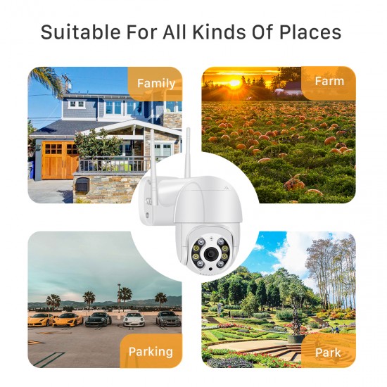 Outdoor 8MP Waterproof WiFi Surveillance Camera with 360° Rotation and AI Features Outdoor 8MP Waterproof WiFi Surveillance Camera with 360° Rotation and AI Features